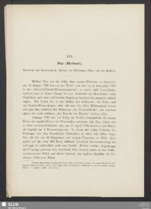 XIX. Ney (Michael), Marschall des Kaiserreiches, Herzog von elchingen, Fürst von der Moskwa