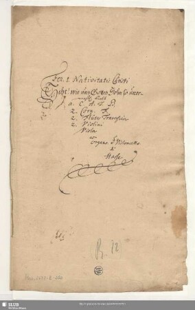 Seht wie uns Gottes Sohn - Mus.2477-E-503 - Mus.2477-E-503a : V (3), Coro, orch