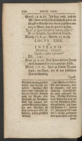 Locus XXIX. De Inferno