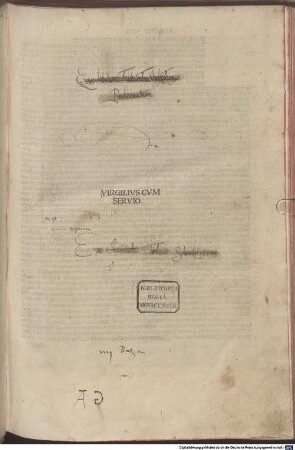 Opera : mit Vita Vergilii und Vorrede zu den Bucolica von Aelius Donatus in der 'Donatus auctus'-Fassung