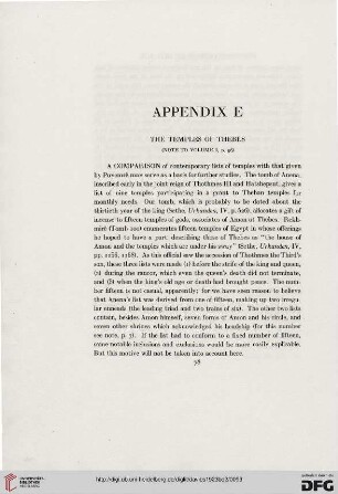 Appendix E: The temples of Thebes
