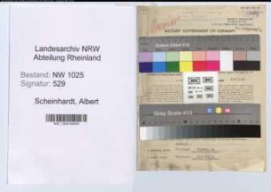 Entnazifizierung Albert Scheinhardt , geb. 25.05.1902 (Konstrukteur)