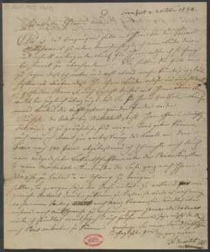 Brief an B. Schott's Söhne : 20.10.1826