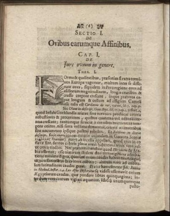 Sectio I. De Quibus earumque Affinibus.