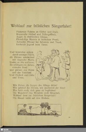 Wohlauf zur fröhlichen Sängerfahrt