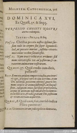 Dominica XVI. Ex. Quaest. 37. & seqq.