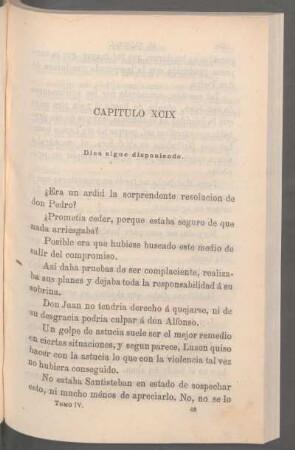 Capítulo XCIX - Dios sigue disponiendo.
