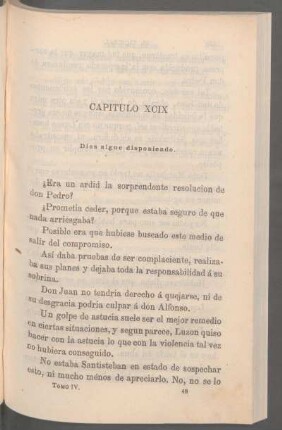 Capítulo XCIX - Dios sigue disponiendo.