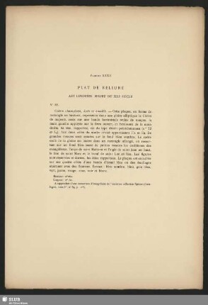 Planche XXXII Plat De Reliure Art Limousin, Milieu Du XIIIe Siècle