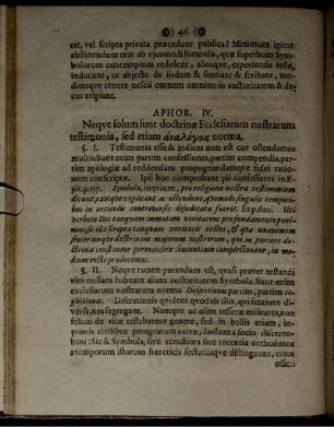 Aphor. IV.