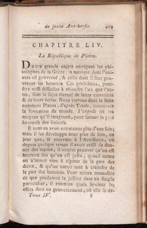 Chapitre LIV. La République de Platon.