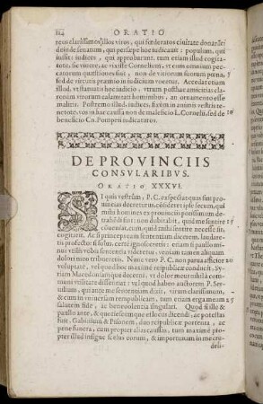 De Provinciis Consularibus. Oratio XXXVI.