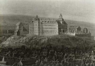 Thiele, Johann Alexander. Weißenfels an der Saale, Ausschnitt: Schloss Neu-Augustusburg