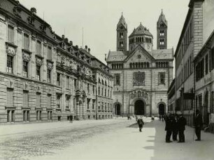 Speyer. Dom St. Maria und St. Stephan. Außenansicht Westbau