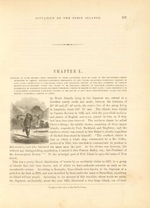 Chapter X. Situation of Bonin Islands. - ...