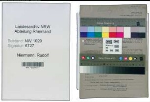 Entnazifizierung Rudolf Niermann , geb. 24.04.1901 (Ingenieur)