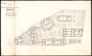 Erweiterung der Museumsinsel, Berlin Schinkelwettbewerb 1882: Dispositionsplan 1:500