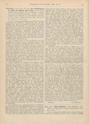 651-652 [Rezension] Koetschau, Paul, Die Textüberlieferung der Bücher des Origenes gegen Celsus in den Handschriften dieses Werkes und der Philokalia