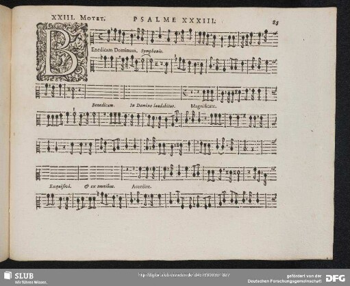 XXIII. Benedicam Dominum in omni tempore