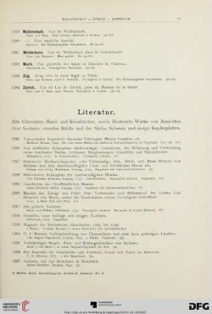 Literatur (Nr. 1285-1384)