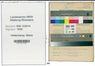 Entnazifizierung Maria Hellenkamp , geb. 13.09.1903 (Geschaeftsinhaberin)