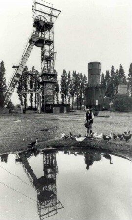 Zeche Hugo, Schacht Nord (7) in Gelsenkirchen nach der Stillegung