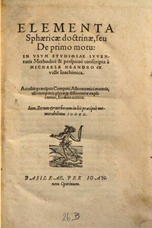 Elementa Sphaericae doctrinae, seu de primo motu
