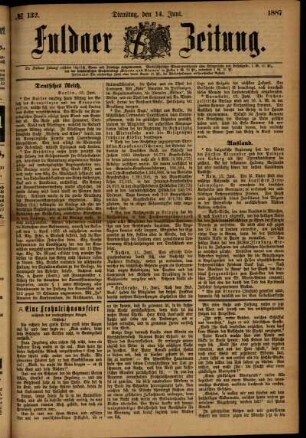 Ausgabe vom Dienstag, den 14. Juni 1887.