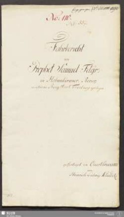 Fahrbericht von Prophet Samuel Fdgr: in Hohenbirkner-Revier - 17.6450 4. : unterm Berg Amt Freiberg gelegen