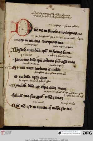 Bußpsalmen 6, 129 und 142