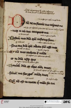 Bußpsalmen 6, 129 und 142