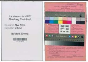 Entnazifizierung Emma Boellert , geb. 01.07.1874 ()