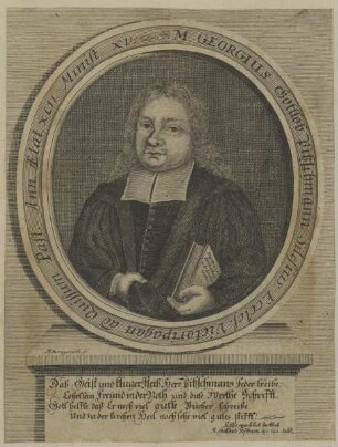 Bildnis des Georgius Gottlob Pitzschmann