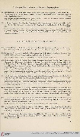 4. Kulturgeschichte - Geschichte (Nr. 483 - 577)