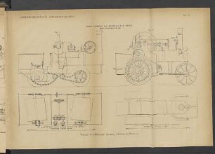Taf. 5. Dampf-Fuhrwerk auf gewöhnlichen Wegen. Dampf-Strassen-Walzen.