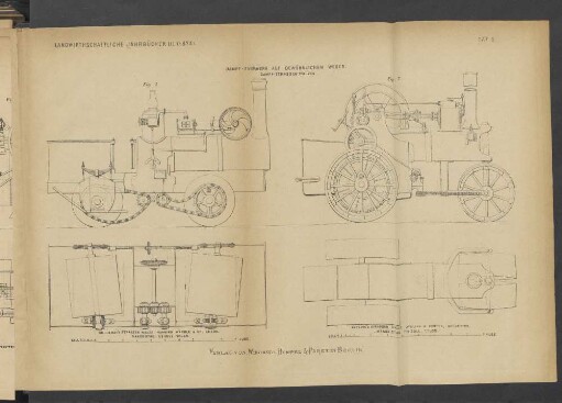 Taf. 5. Dampf-Fuhrwerk auf gewöhnlichen Wegen. Dampf-Strassen-Walzen.