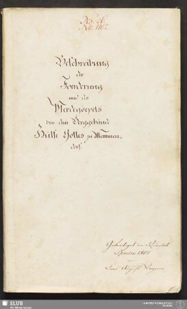 Beschreibung der Foerderung und des Pferdegoepels bey dem Berggebäude Hülfe Gottes zu Memmendorf