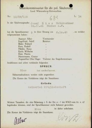 Ries, Josef