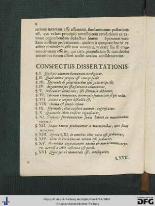 Conspectus Dissertationis.