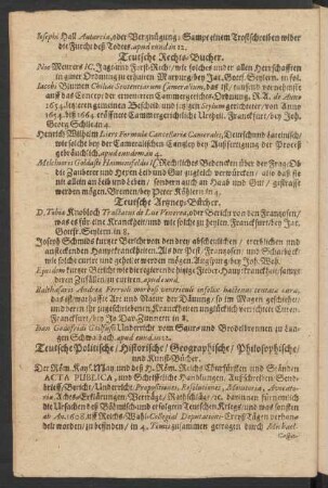 Teutsche Rechts-Bücher.