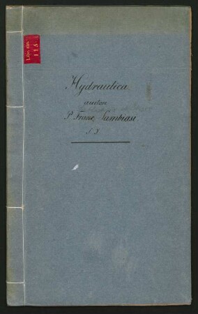 Hydraulica auctore P. Franc Sambiasi S.J.