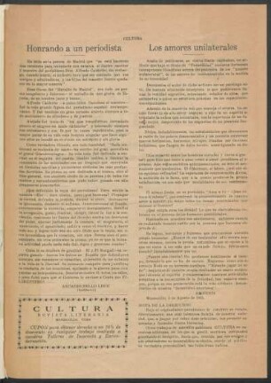 Los amores unilaterales