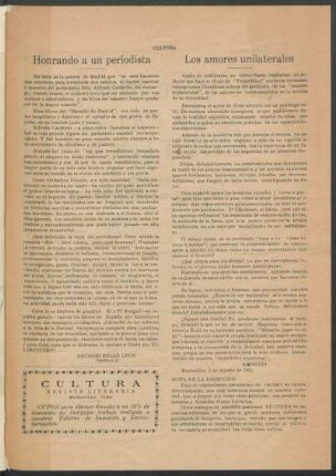 Los amores unilaterales