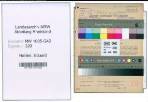 Entnazifizierung Eduard Harten , geb. 25.12.1898 (Uhrmacher)