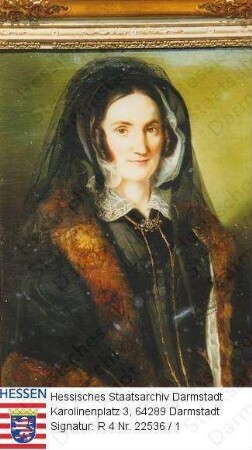 Faber, Caroline geb. Wortmann (1803-1876) / Porträt, stehend, Halbfigur / 3 Aufnahmen