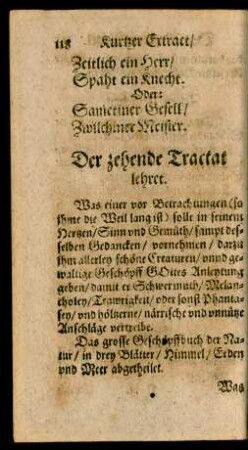 Der zehende Tractat lehret.