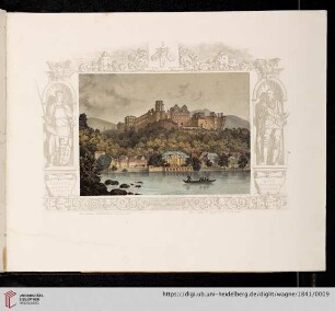 Nordoestliche Ansicht des Schlosses Heidelberg