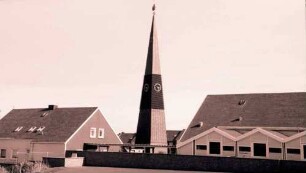 Helgoland: Oberstadt mit Kirchturm