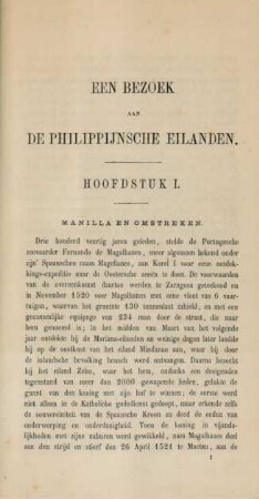 Hoofdstuk I. Manilla en omstreken