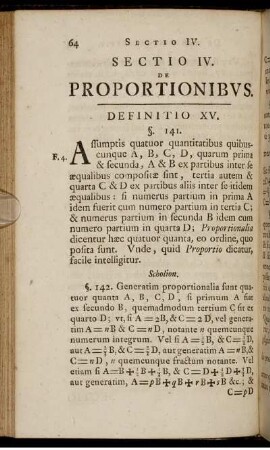 Sectio IV. De proportionibus.